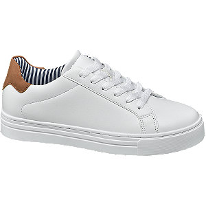 Witte best sale sneaker plateauzool